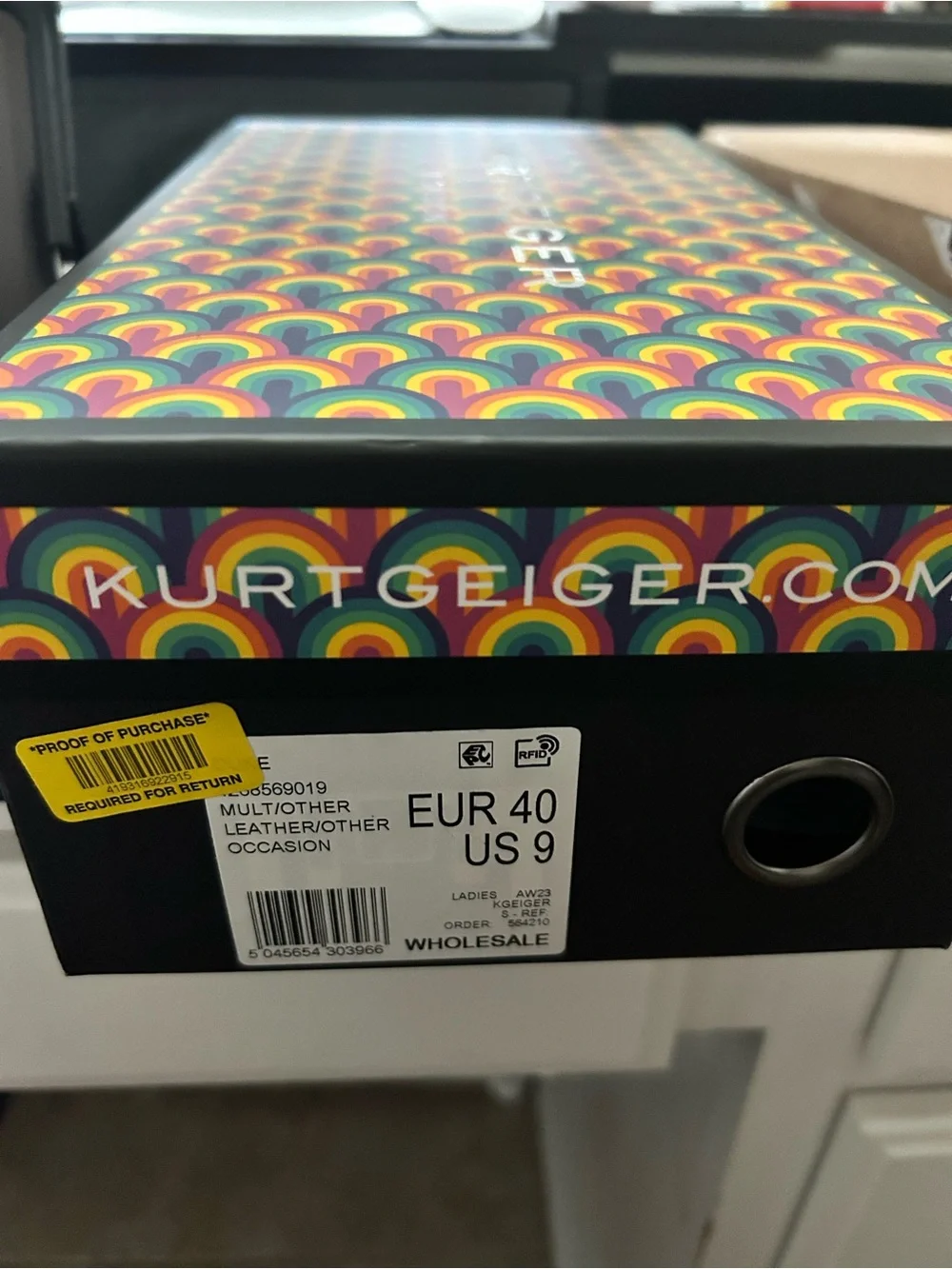 Kurt Geiger iridescent multicolor